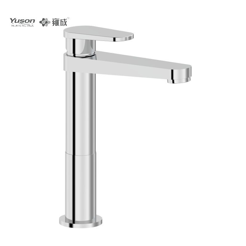 3338-31 Messing Kraan eengreeps wastafelmengkraan voor warm en koud water hoog