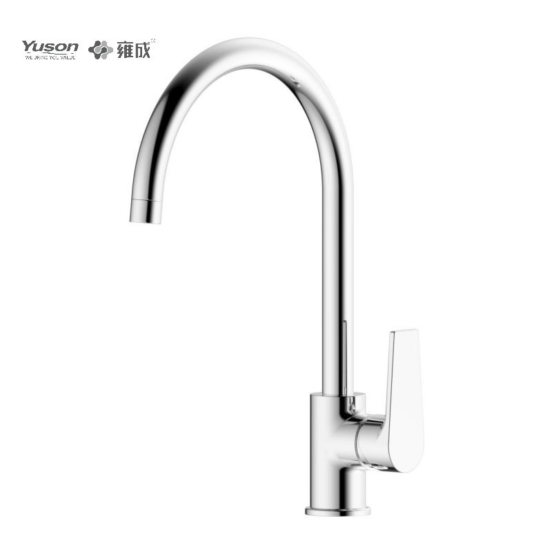 3397-50 Messing kraan Eengreeps mengkraan voor warm en koud water op blad